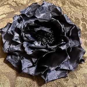 Black Flower Brooch